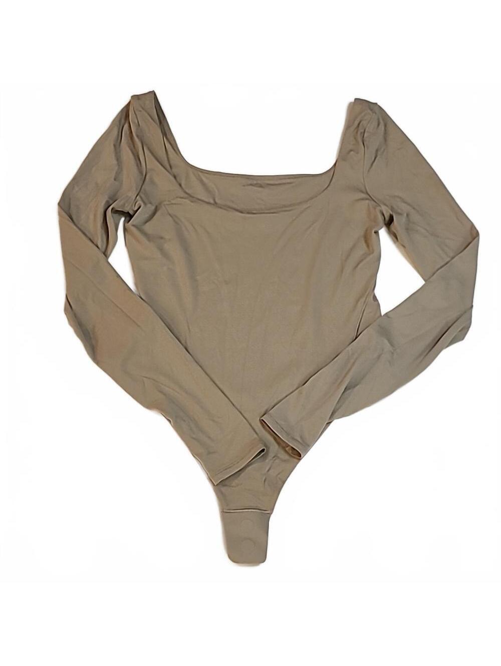 #46 Lululemon Wundermost Ultra Soft Nulu Square Neck Bodysuit T1002